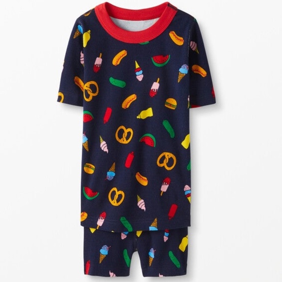 Hanna Andersson Summer Snacks Short John Pajamas - 6/7 - Picture 1 of 5